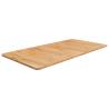 Bathroom Countertop Light Brown 100x50x1.5cm Treated Solid Wood Colour light brown Size 100 x 50 x 1.5 cm 