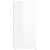 Stylish High Gloss White Sideboard - 40x33x70 cm