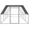 Outdoor Chicken Cage 3x8x2m Galvanised Steel - Hipomarket