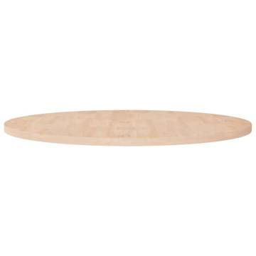 Round Solid Oak Table Top Ø90x2.5 cm - Untreated & Versatile