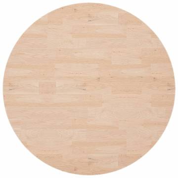 Round Solid Oak Table Top Ø90x2.5 cm - Untreated & Versatile