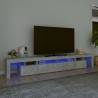 TV Cabinet with LED Lights Concrete Grey 260x36.5x40 cm Colour concrete grey Quantity in Package 1 Width 260 cm 