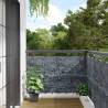 Garden Privacy Screen Ledge Stone Look Grey 800x90 cm PVC Colour stone look grey Size 800 x 90 cm Quantity in Package 1 