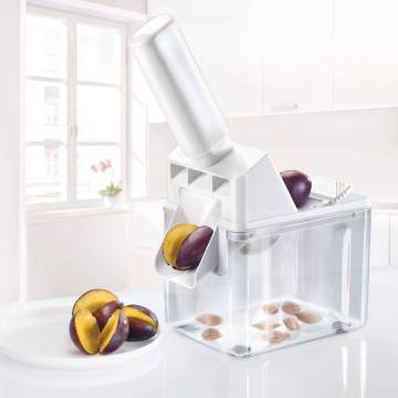 Leifheit Automatic Plum Pitter White 37300 - Efficient & Easy