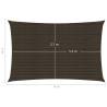 Brown Sunshade Sail 3x6 m HDPE - UV & Mould Resistant