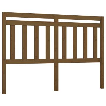 Stylish Honey Brown Bed Headboard - 156x4x100 cm Pine Wood