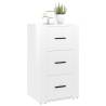 Stylish High Gloss White Sideboard - 40x33x70 cm