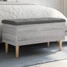 Storage Bench Grey Sonoma 82x42x46 cm Engineered Wood Colour grey sonoma Size 82 x 42 x 46 cm 