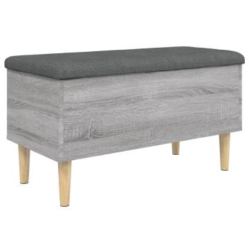 Storage Bench Grey Sonoma - Stylish & Functional Storage