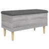 Storage Bench Grey Sonoma - Stylish & Functional Storage