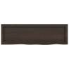 Dark Brown Solid Wood Bathroom Countertop 100x30 cm | Hipo Market