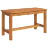 Garden Bench 80x35x45 cm - Solid Acacia Wood | Hipo Market