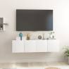 Hanging TV Cabinets 2 pcs White - Modern Storage Solution