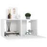 Hanging TV Cabinets 2 pcs White - Modern Storage Solution