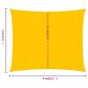 Yellow Sunshade Sail 4x4 m | HDPE UV Protection