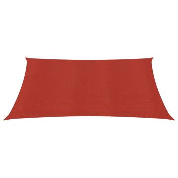 Sunshade Sail 160 g/m² Red 5x5 m - UV & Mould Resistant