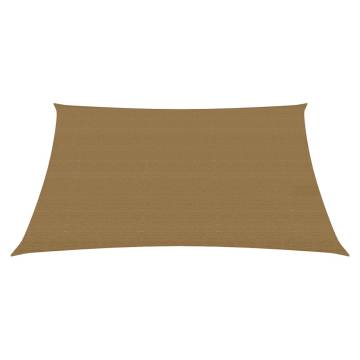 Sunshade Sail 3x3m Taupe | UV Resistant HDPE Sunshade | HipoMarket