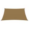 Sunshade Sail 3x3m Taupe | UV Resistant HDPE Sunshade | HipoMarket