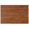 Dark Brown Bathroom Countertop - Solid Oak 60x40 cm