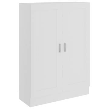 Elegant White Book Cabinet - 82.5x30.5x115 cm | HipoMarket