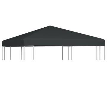 Gazebo Top Cover 310 g/m² 3x3 m Grey - Durable & Water Resistant