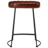 Dark Brown Bar Stools (2 pcs) - Retro Design, Comfort & Style