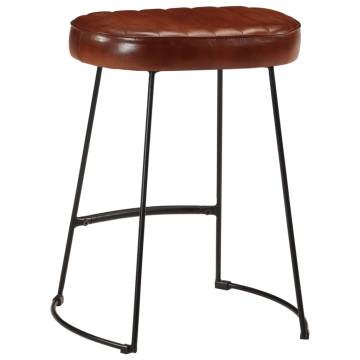 Dark Brown Bar Stools (2 pcs) - Retro Design, Comfort & Style