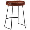 Dark Brown Bar Stools (2 pcs) - Retro Design, Comfort & Style