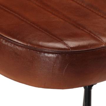 Dark Brown Bar Stools (2 pcs) - Retro Design, Comfort & Style