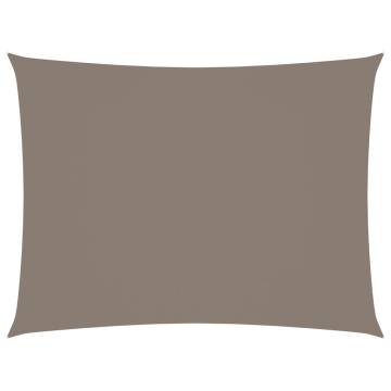 Sunshade Sail Oxford Fabric 6x7m Taupe - Weather Protection