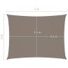 Sunshade Sail Oxford Fabric 6x7m Taupe - Weather Protection