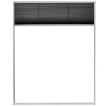 Plisse Insect Screen for Windows - 80x100 cm Aluminium