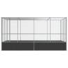 Silver Aviary with Extension - 418x207 cm Steel Bird Cage