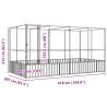 Silver Aviary with Extension - 418x207 cm Steel Bird Cage