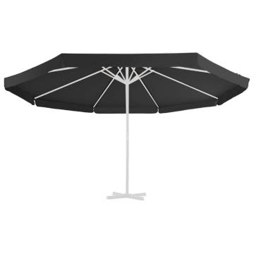 Replacement Black Fabric for 500 cm Outdoor Parasol