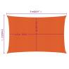 Sunshade Sail 4x5 m Rectangular Orange - Durable HDPE