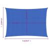 Sunshade Sail 2.5x5m Blue | Durable HDPE Outdoor Shade 