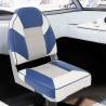 Boat Seat with High Back Foldable 39x43x58 cm Colour white and blue Quantity in Package 1 Model basic 