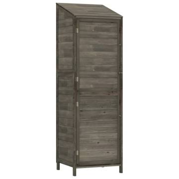 Garden Shed Anthracite - Solid Fir Wood 55x52x174.5 cm