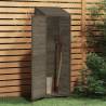 Garden Shed Anthracite - Solid Fir Wood 55x52x174.5 cm