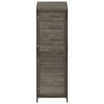 Garden Shed Anthracite - Solid Fir Wood 55x52x174.5 cm