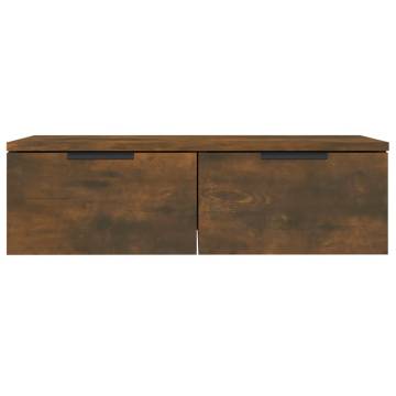 Elegant Smoked Oak Wall Cabinet | 68x30x20 cm | Hipo Market