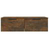 Elegant Smoked Oak Wall Cabinet | 68x30x20 cm | Hipo Market