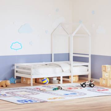 Kids' Bed Roof in White - Fun Indoor Playground for Your Child