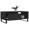 Elegant Black Coffee Table | Engineered Wood 90x50x36.5 cm