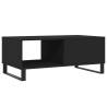 Elegant Black Coffee Table | Engineered Wood 90x50x36.5 cm