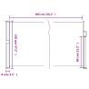 Retractable Side Awning White 120x600 cm - Hipomarket UK