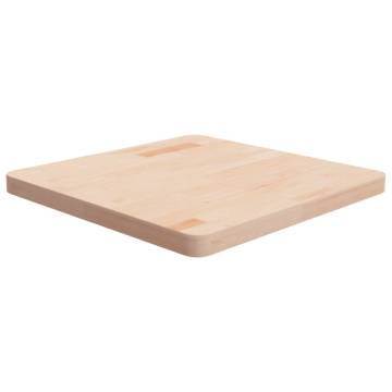 Square Table Top 60x60 cm - Untreated Solid Oak Wood