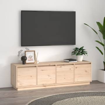 Stylish Solid Wood Pine TV Cabinet - 156x37x45 cm