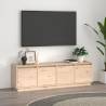 TV Cabinet 156x37x45 cm Solid Wood Pine Colour natural Quantity in Package 1 